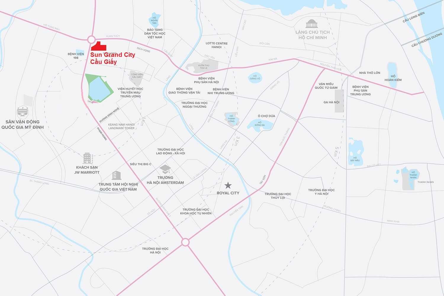 Vị trí Sun Feliza Suites – Điểm giao thoa vàng giá trị giữa trung tâm phía Tây Hà Nội 15 Vị trí Sun Feliza Suites Cầu Giấy