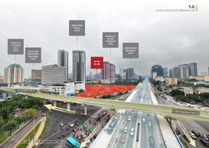Vị trí Sun Feliza Suites Cầu Giấy
