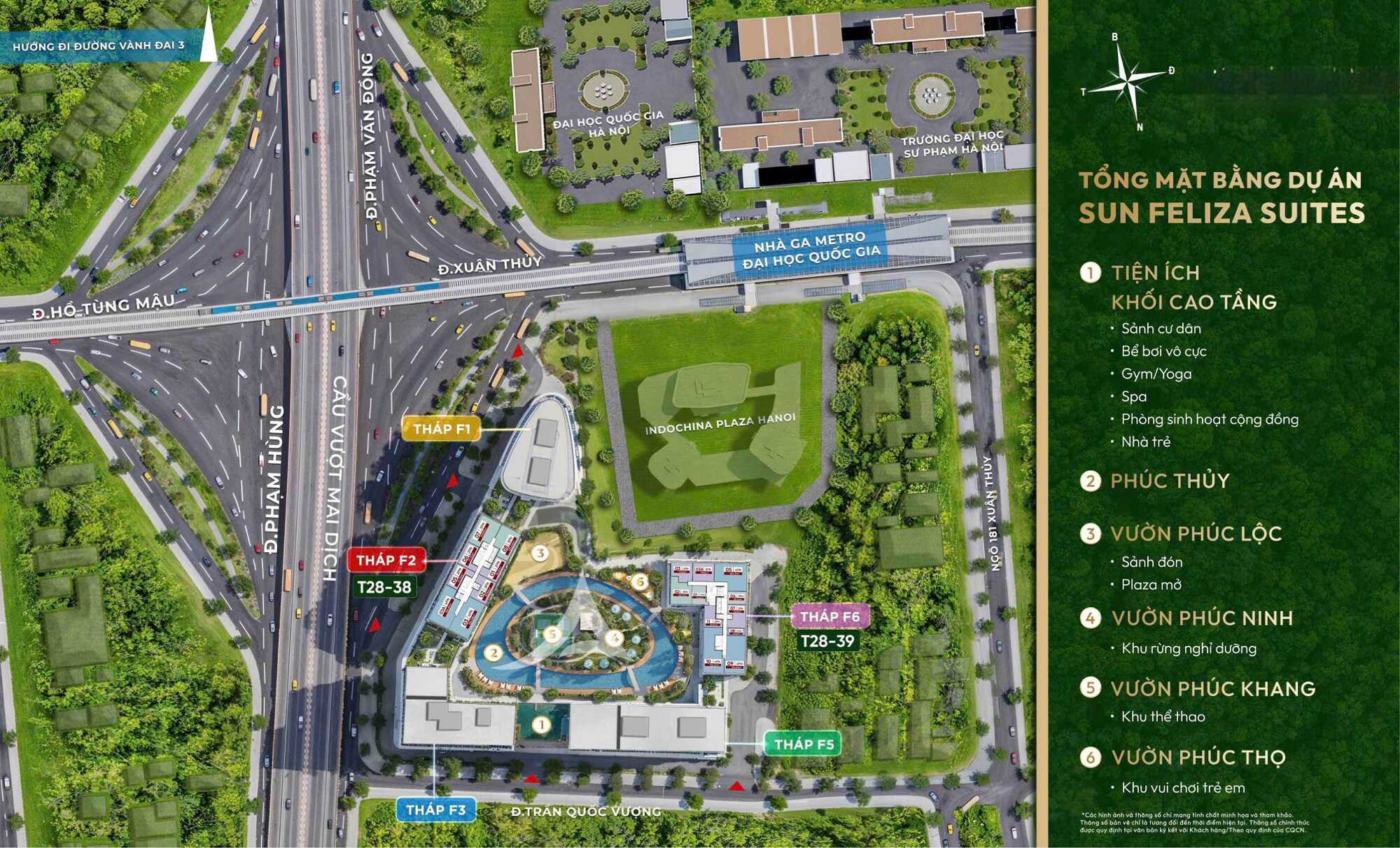 Trang chủ 70 Mặt bằng Sun Feliza Suites Cầu Giấy